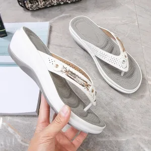 🎀 Flip-flops for women with cushioning that provides arch support