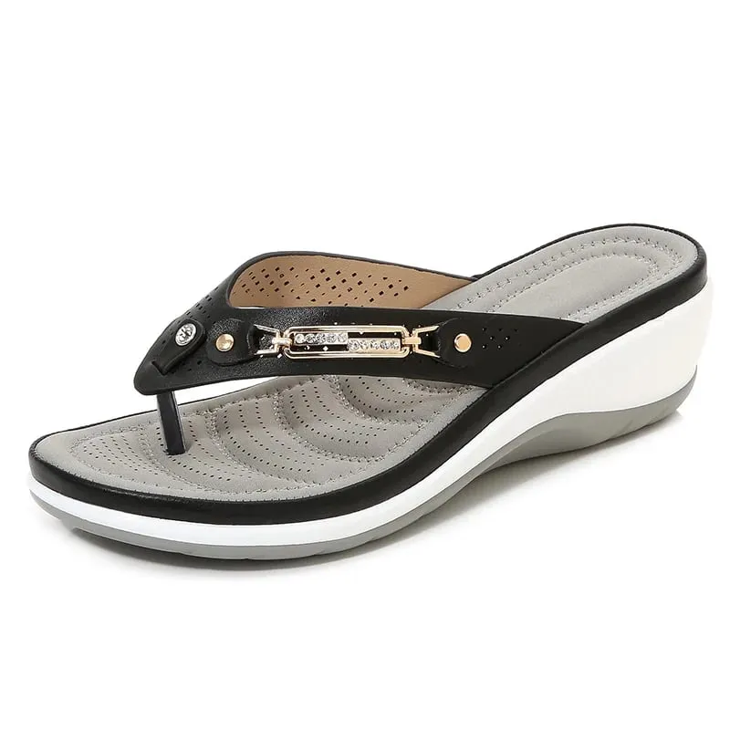 🎀 Flip-flops for women with cushioning that provides arch support
