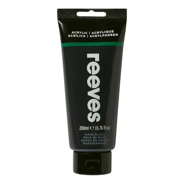 ■ Reeves - Fine Acrylic Mars Black - 200ml