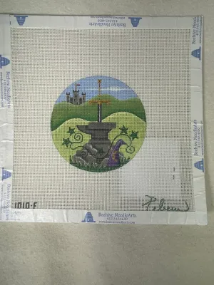 * SALE / Rebecca Wood Designs 1010-F Sword & the Stone Round