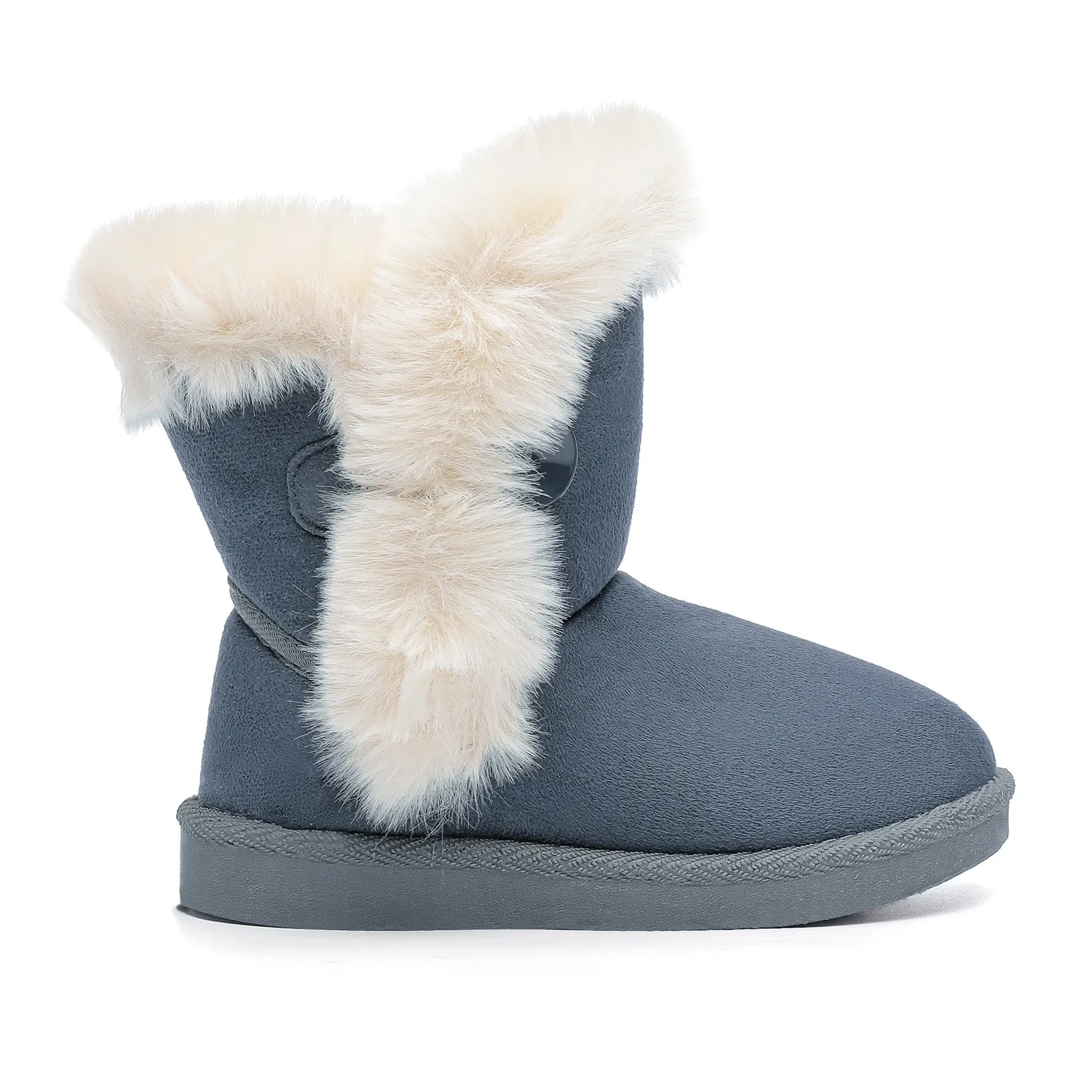 产品 Toddler Girls Boys Winter Shoes Fur Lining Snow Boots Warm Flat Shoes Outdoor Boots for Kids(Toddler/Little Kid)