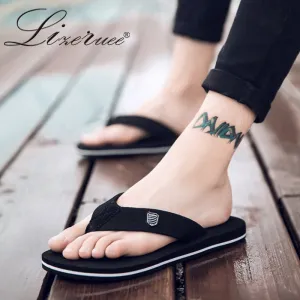 2019 New Arrival Summer Men Flip Flops High Quality Beach Sandals Anti-slip Zapatos Hombre Casual Shoes Wholesale A10