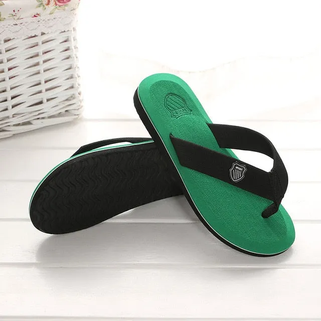 2019 New Arrival Summer Men Flip Flops High Quality Beach Sandals Anti-slip Zapatos Hombre Casual Shoes Wholesale A10