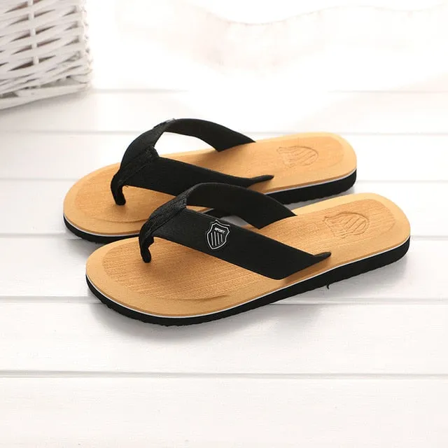 2019 New Arrival Summer Men Flip Flops High Quality Beach Sandals Anti-slip Zapatos Hombre Casual Shoes Wholesale A10