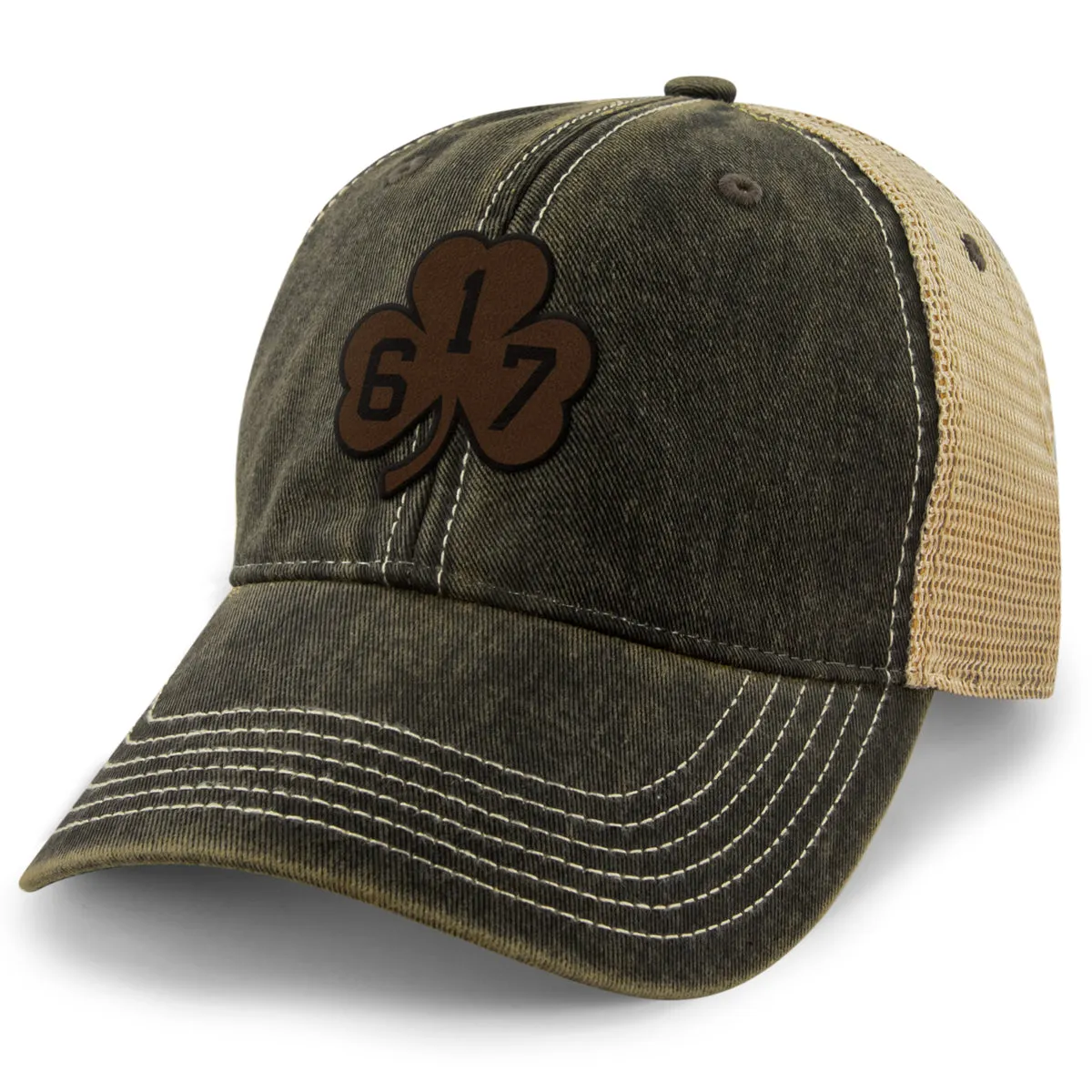 617 Shamrock Leather Patch Dirty Water Trucker