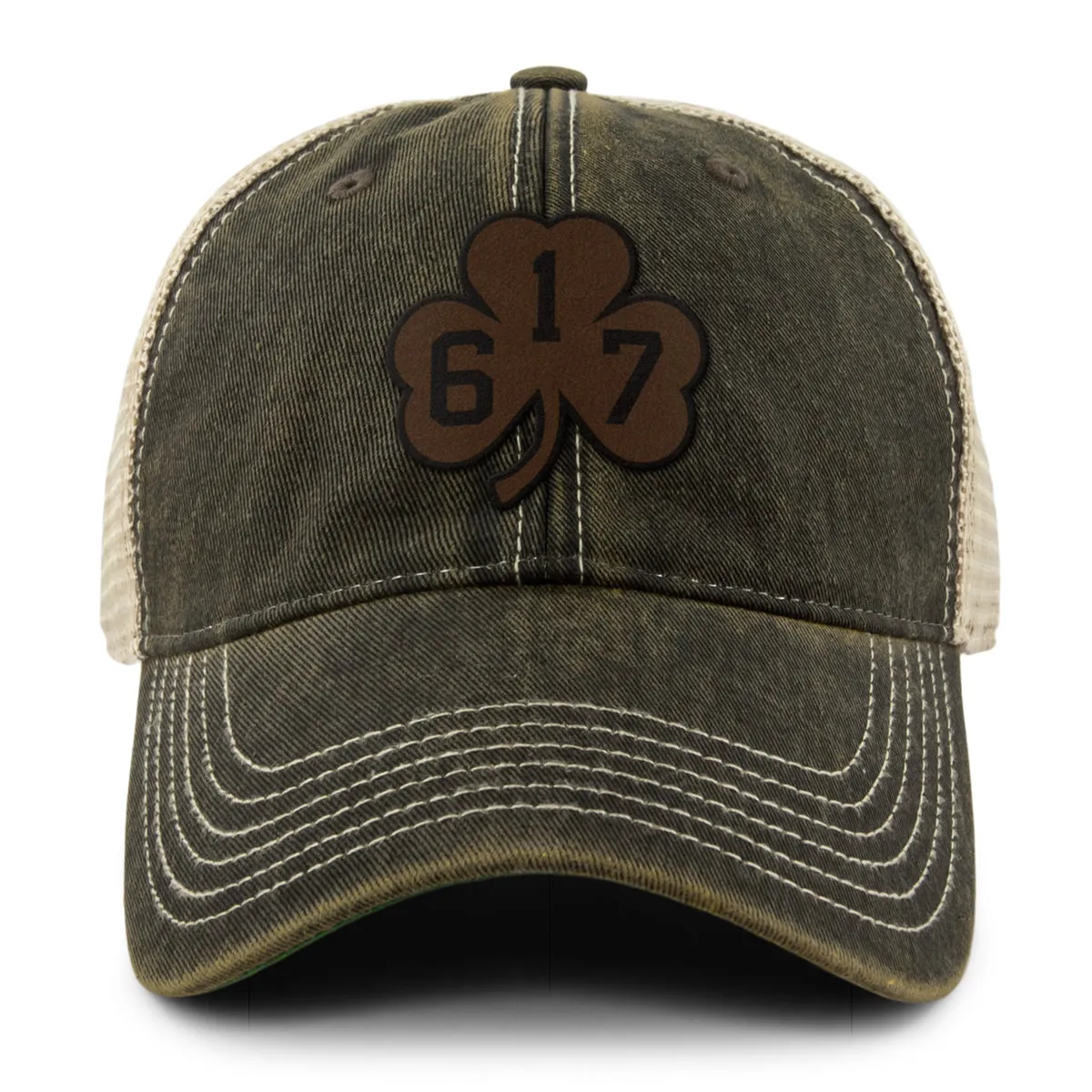 617 Shamrock Leather Patch Dirty Water Trucker