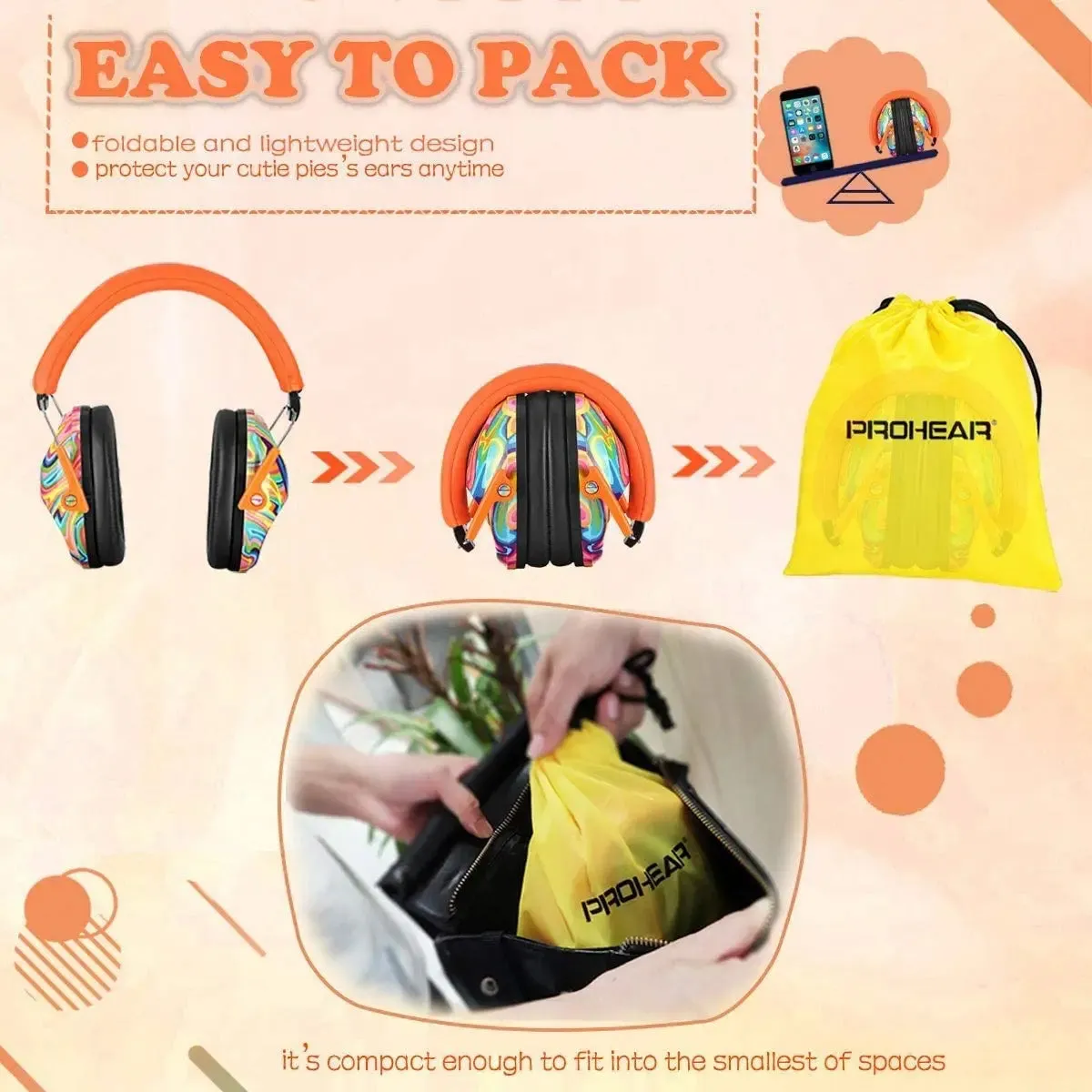 Adjustable Kid Ear Protection - Noise Reduction Earmuffs for Safety