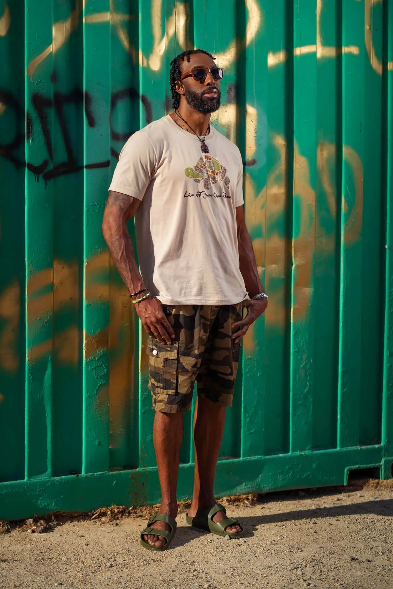 Animal Instincts Turtle Tee [ Tan ]