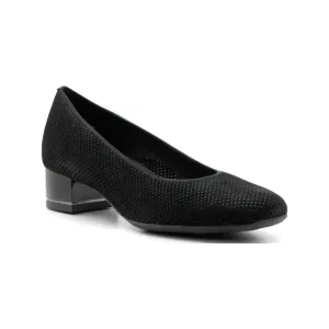 Ara Gabrielle SP Women's Block Heel Pump 35mm Black "Puntikid" Suede