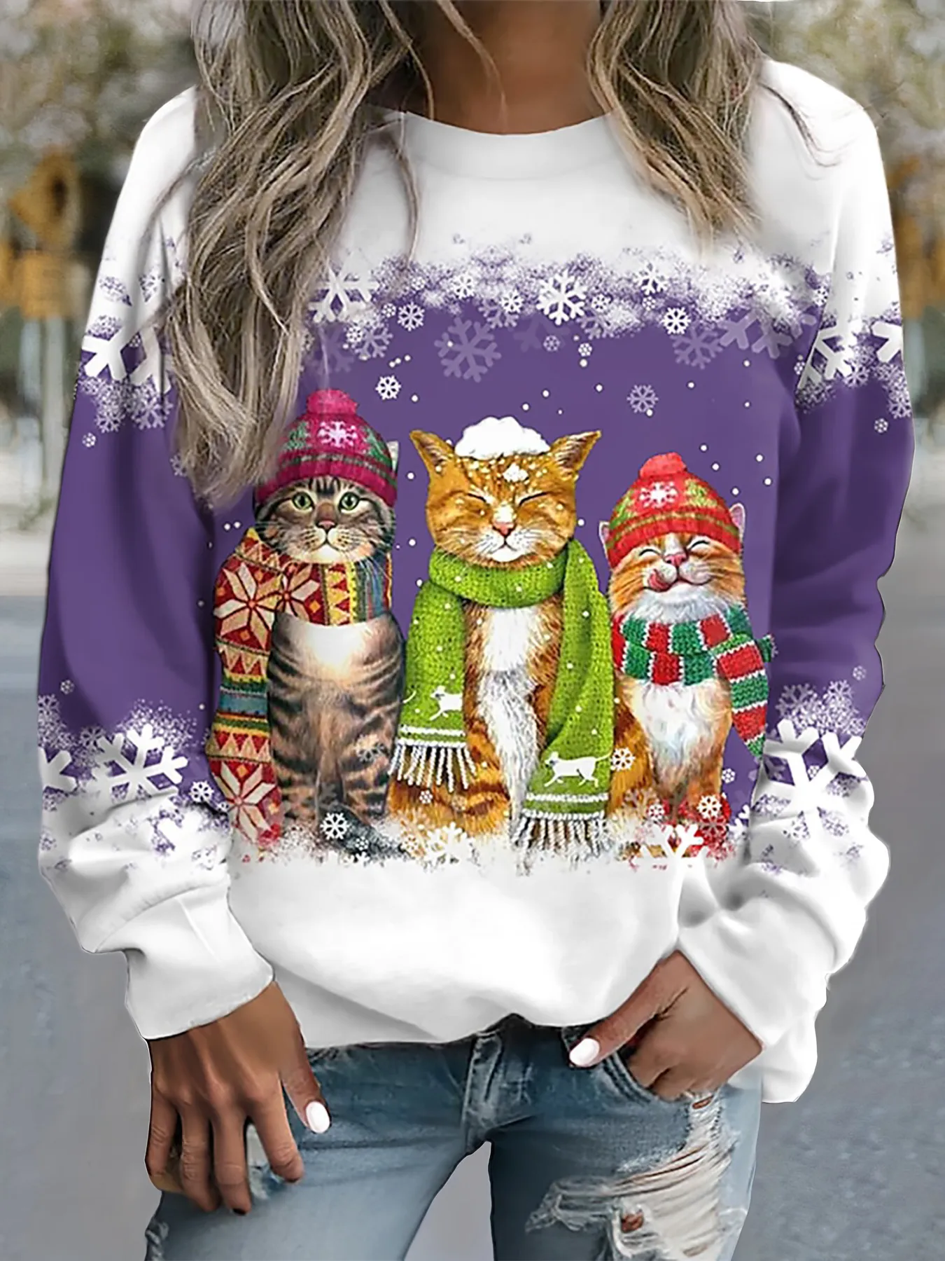 Aria | Snow Cat Winter Top