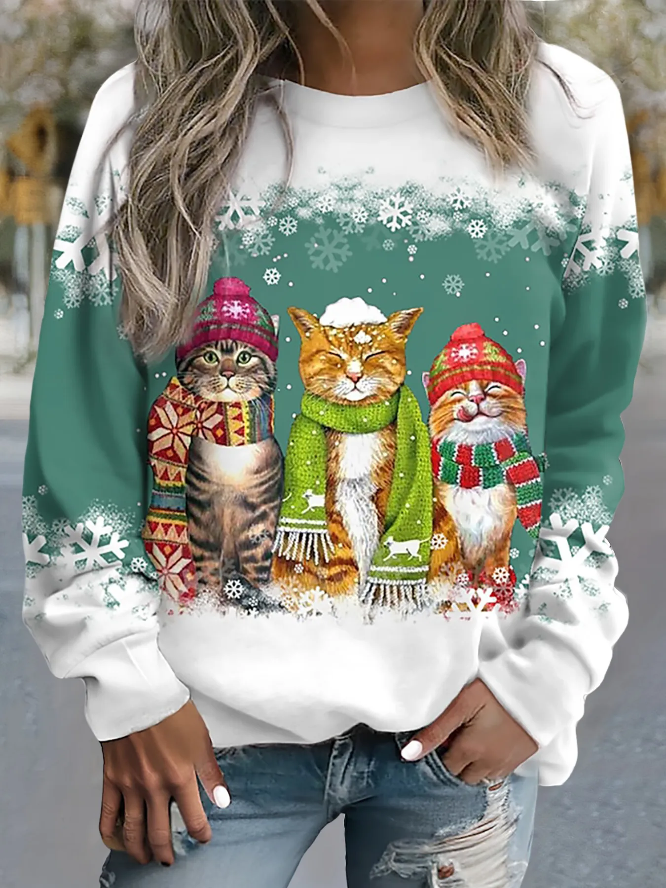Aria | Snow Cat Winter Top