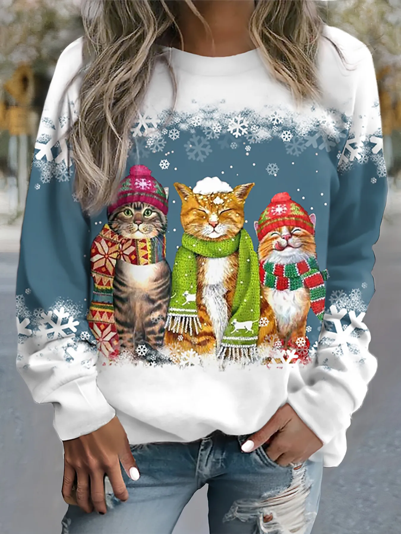 Aria | Snow Cat Winter Top