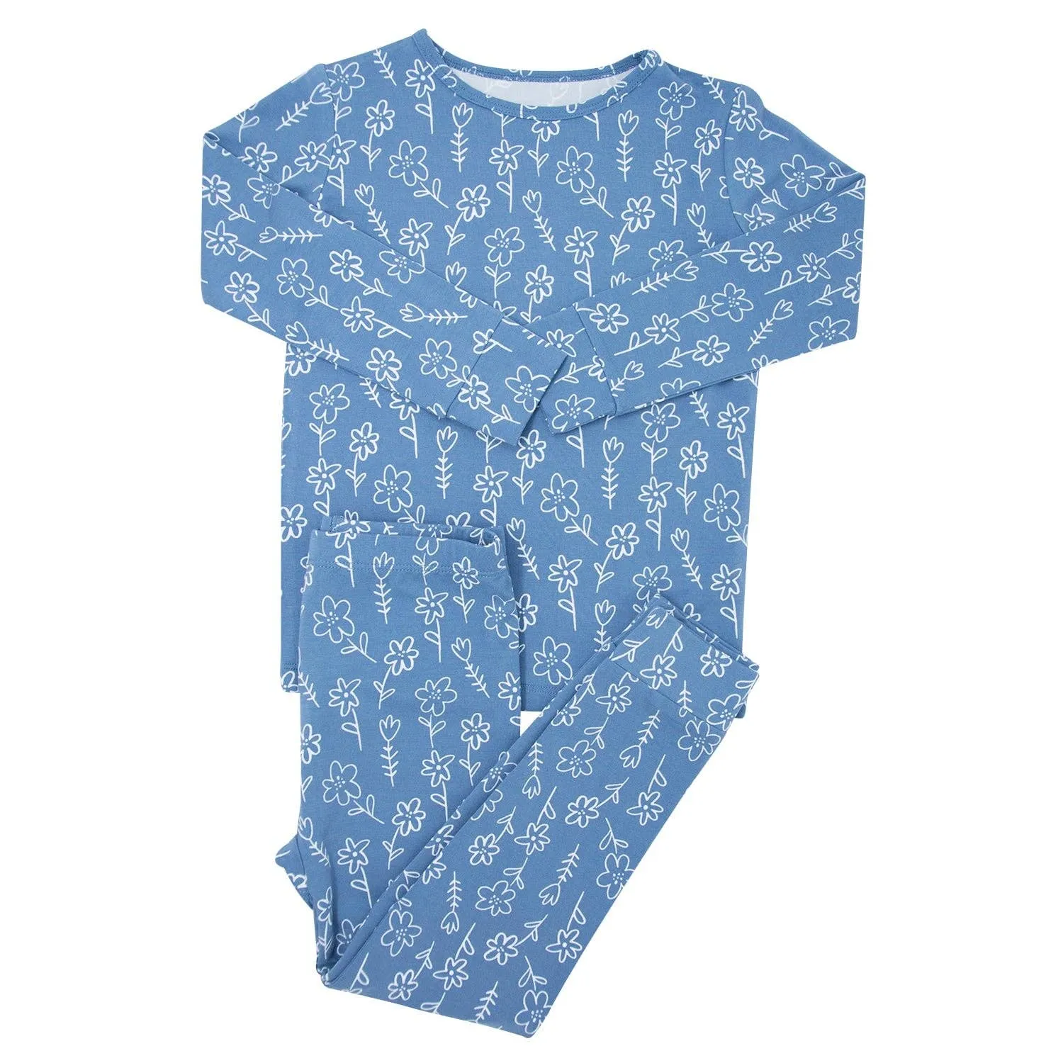 Big Kid Pajama - Blue Doodle