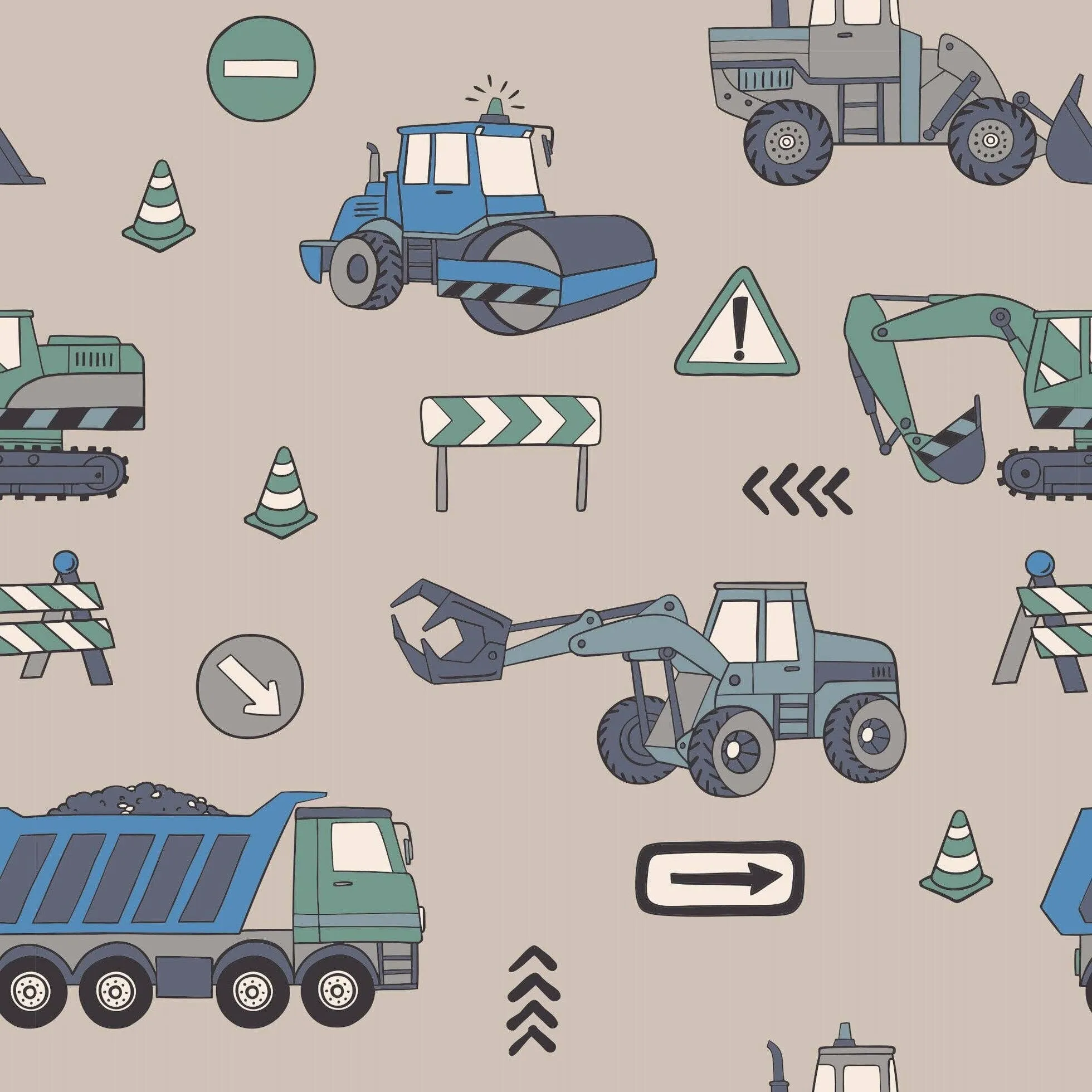Big Kid Pajama - Construction Site