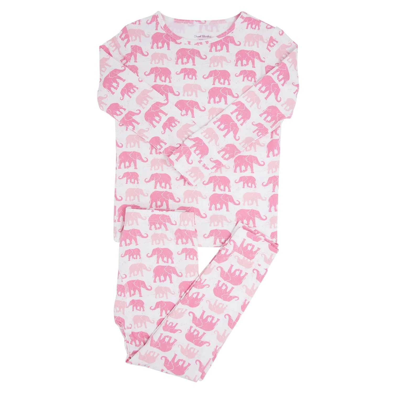Big Kid Pajama -  Pink Elephants