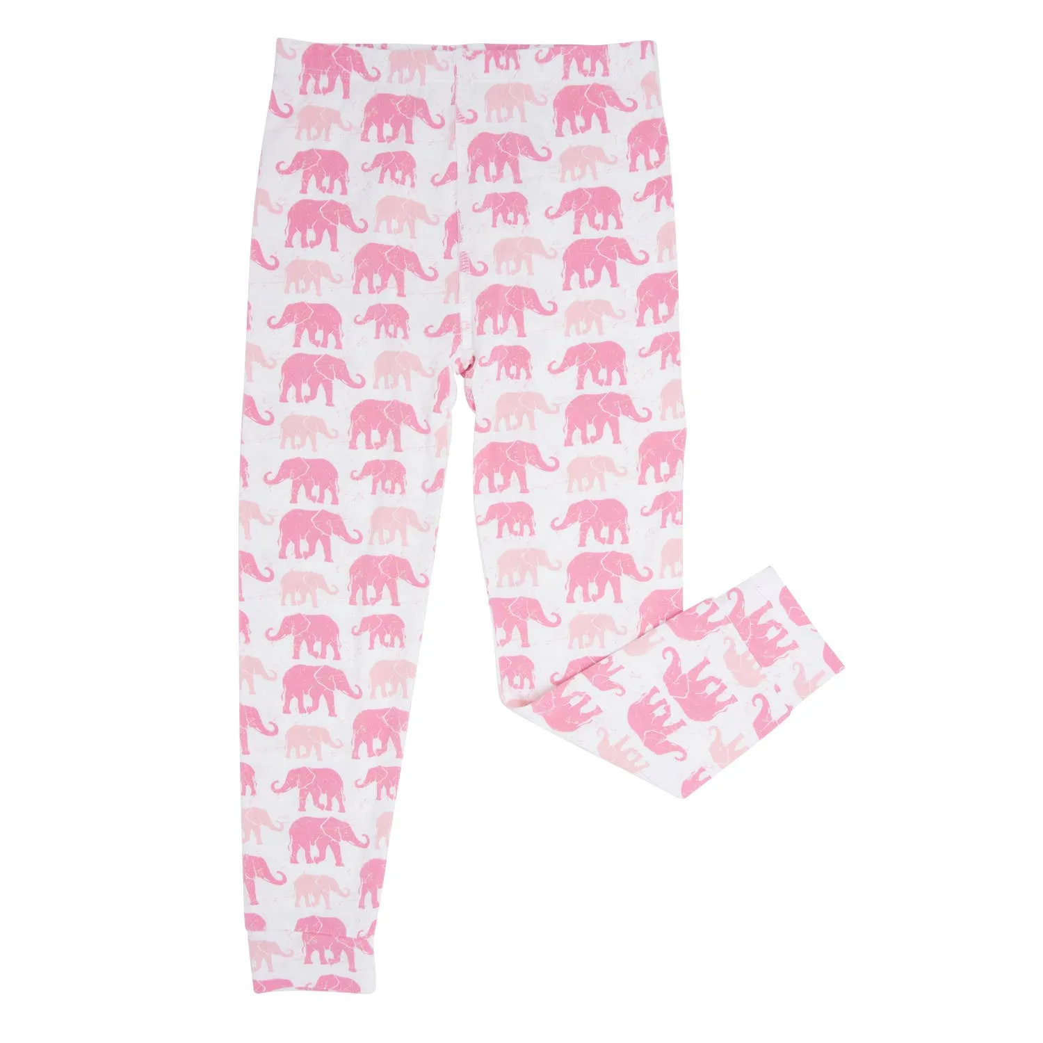 Big Kid Pajama -  Pink Elephants