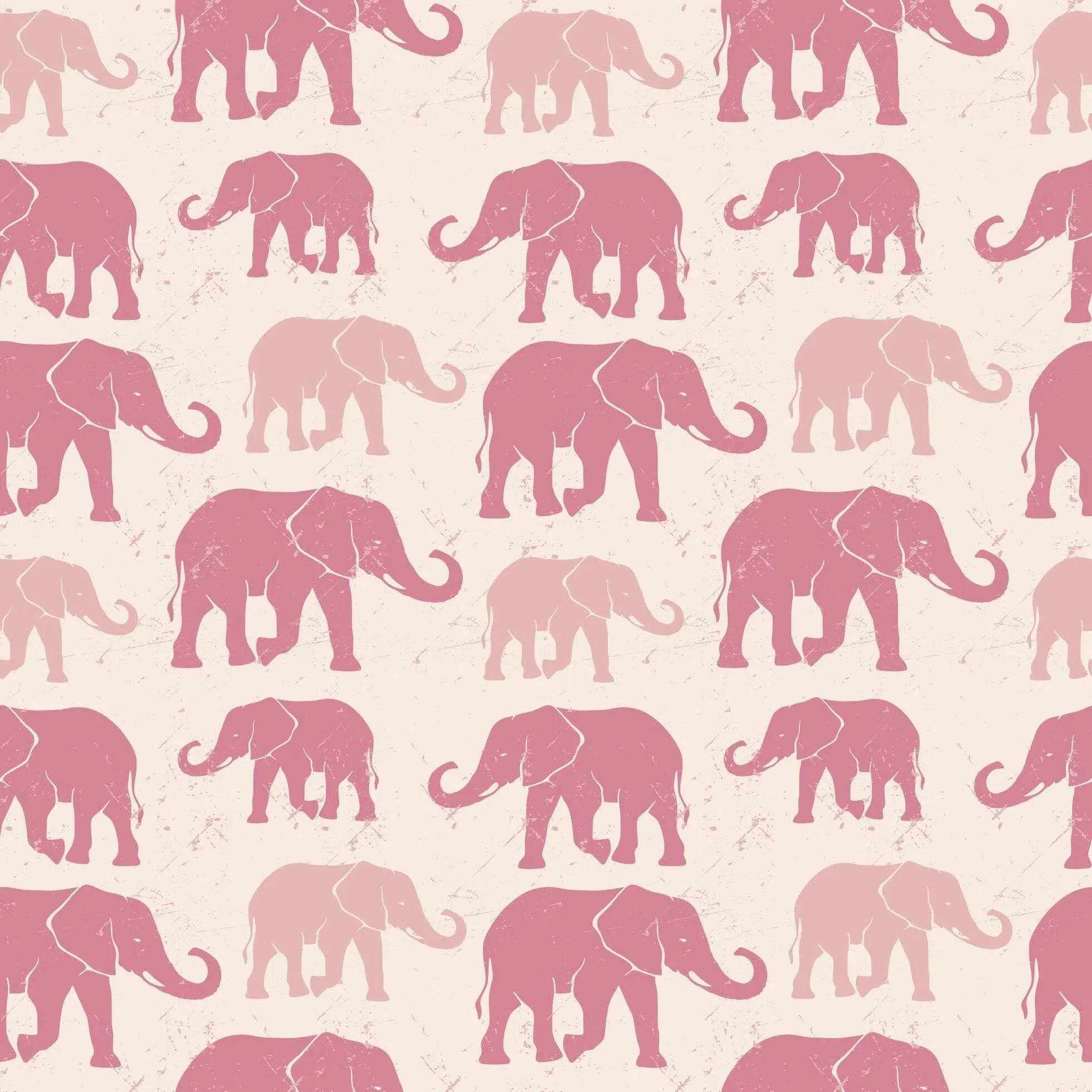 Big Kid Pajama -  Pink Elephants