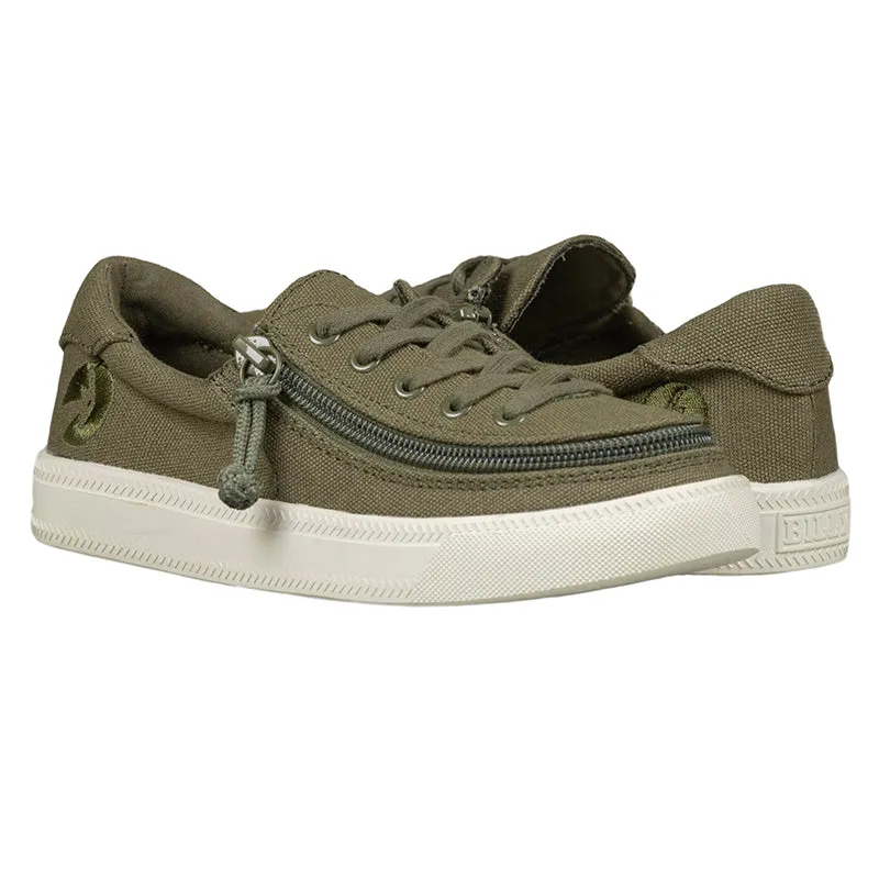 Billy Footwear (Kids)  - Low Top Khaki Canvas shoes CLEARANCE