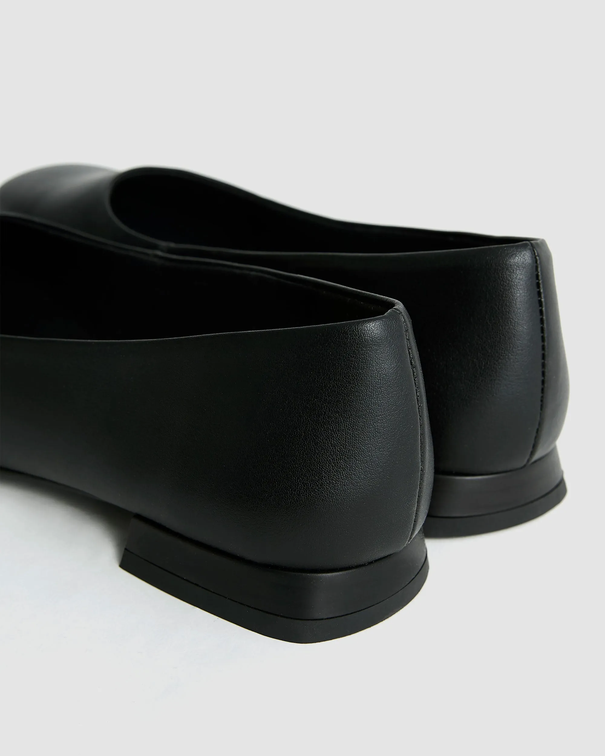 Black Diana Pumps black ballerinas with square toe