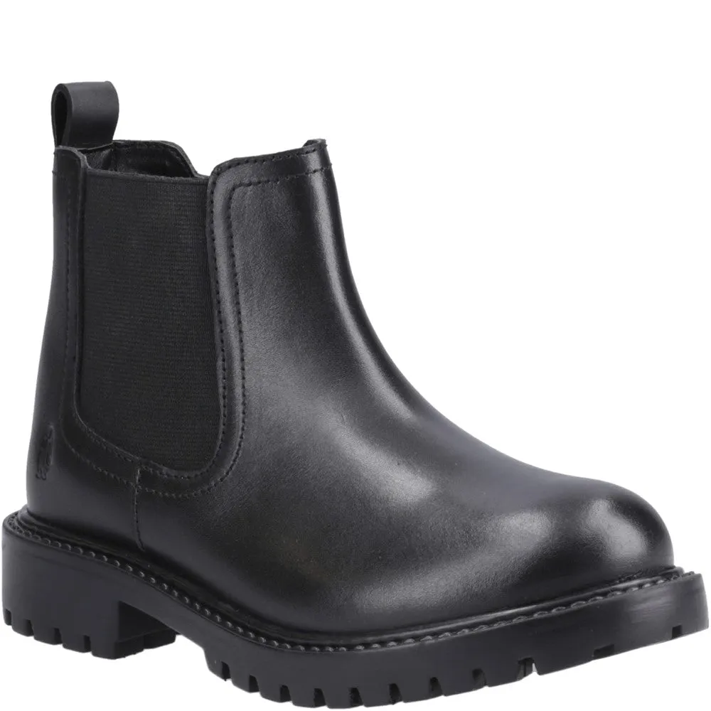 Black XL Ariella Chelsea Senior School Shoes