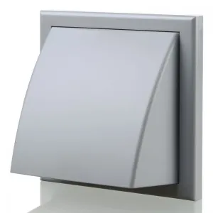 Blauberg DECOR 155X155/100HK GREY Plastic Cowled Hooded Air Ventilation Wind Baffle Wall Grille 4" 100mm