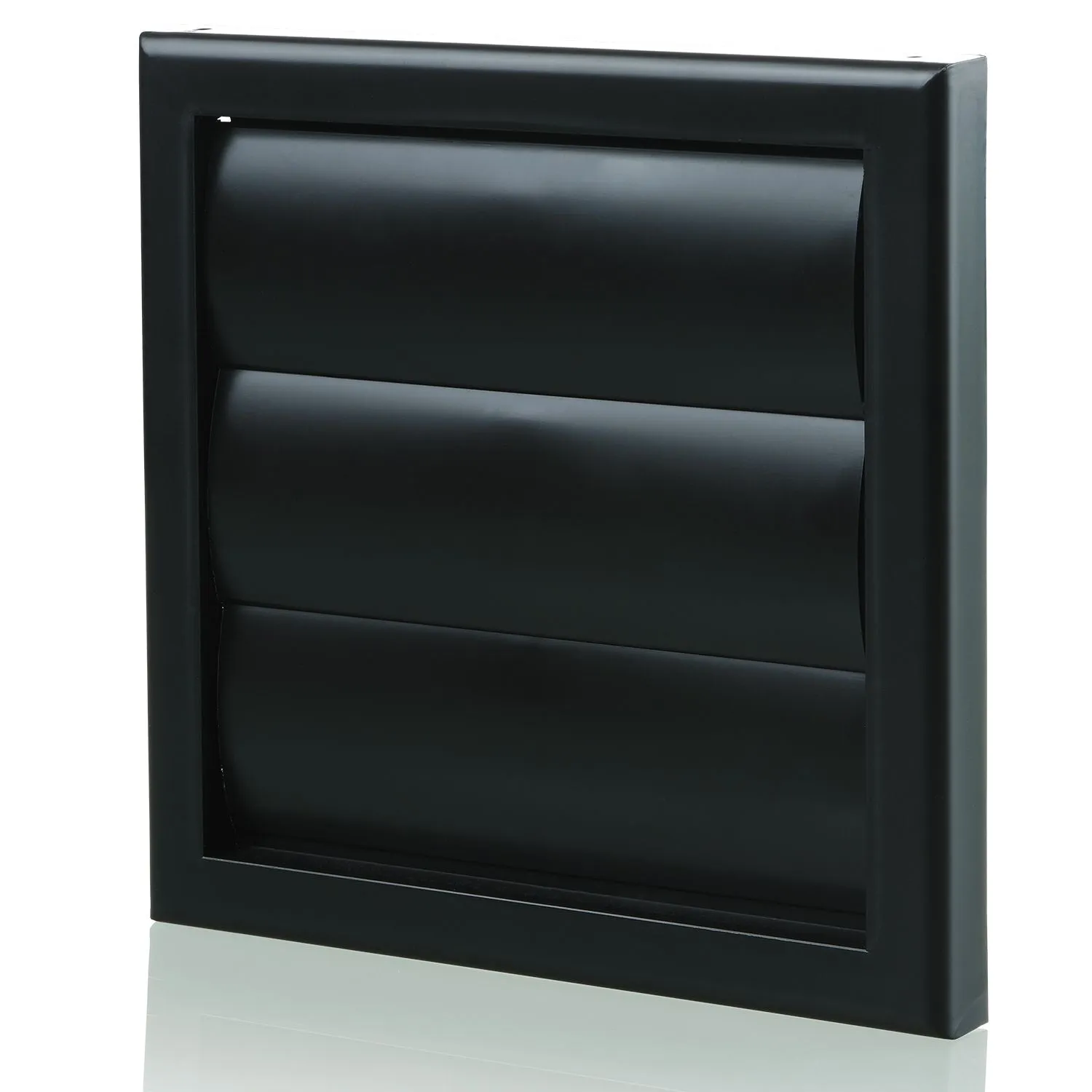 Blauberg DECOR 185X185/150G BLACK Plastic Vented Back Draught Air Gravity Shutter Ventilation Grille 6" 150mm