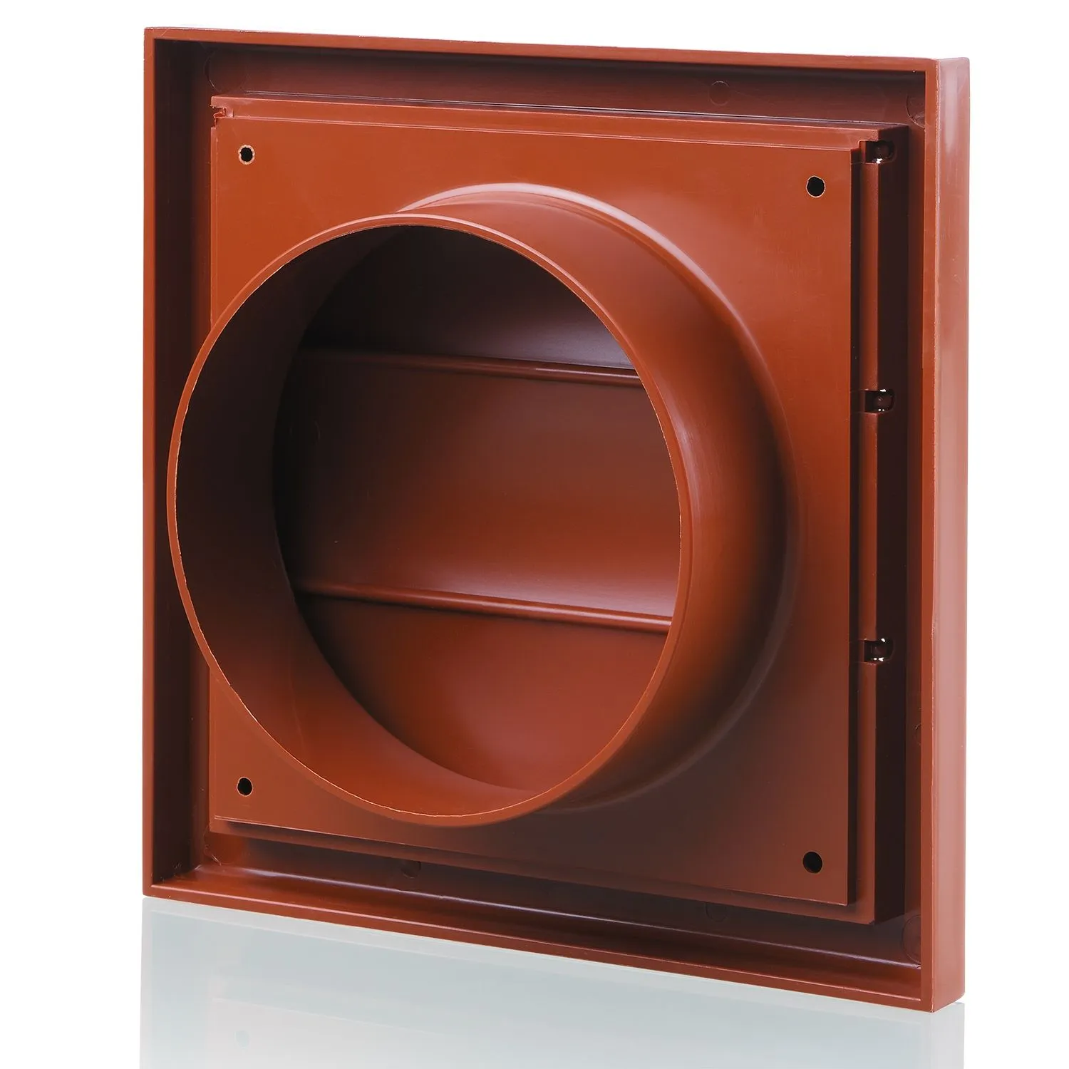 Blauberg DECOR 185X185/150G TERRACOTTA Plastic Vented Back Draught Air Gravity Shutter Ventilation Grille 6" 150mm