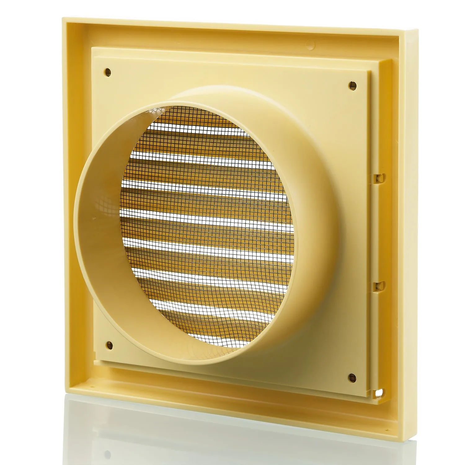 Blauberg DECOR 185X185/150S COTSWOLD STONE Plastic Vented Fixed Blade Air Ventilation Louvred Grille 6" 150mm