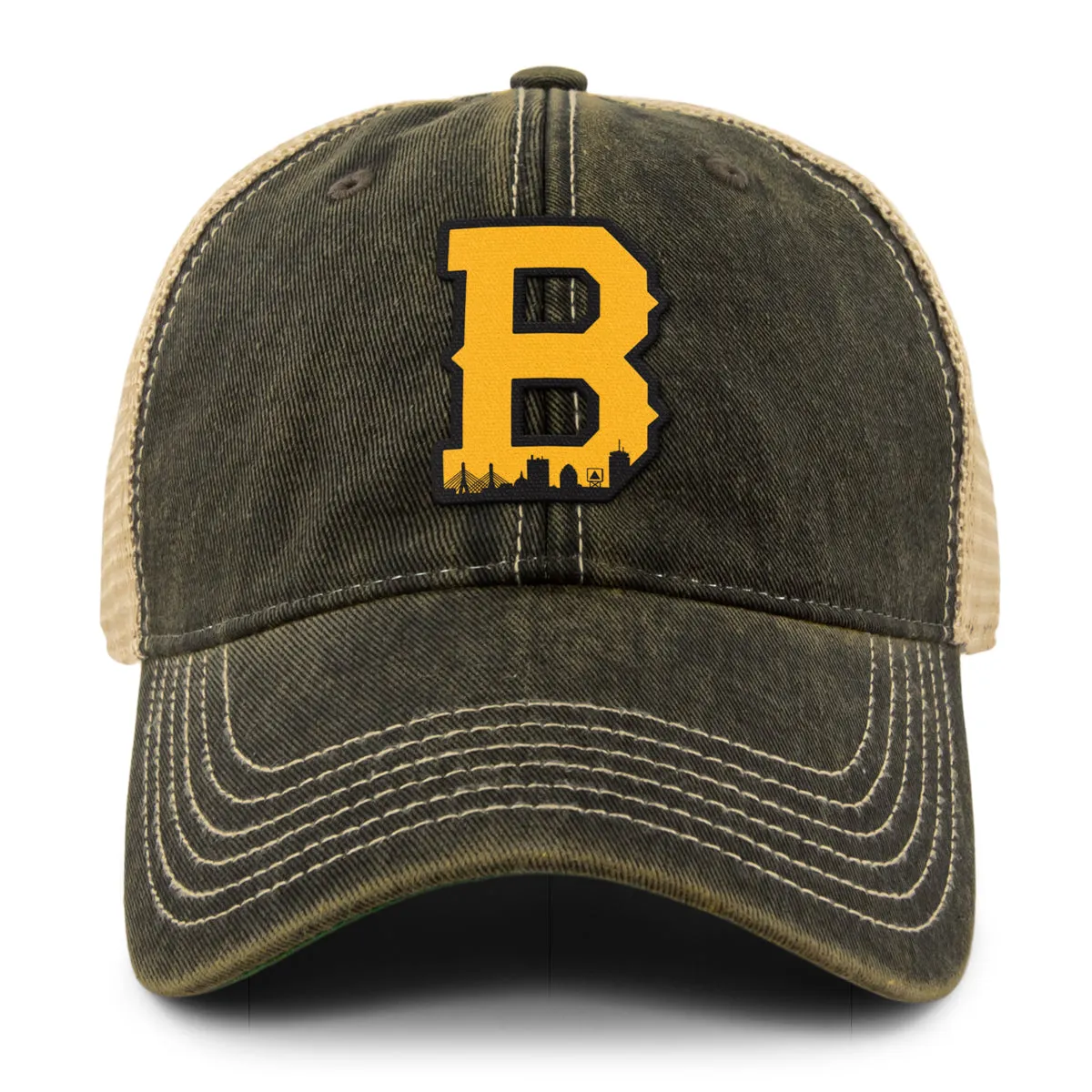 Boston B Skyline Black & Gold Dirty Water Trucker