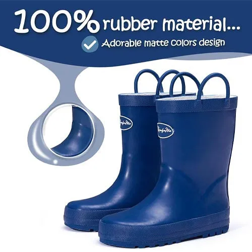 Boy&Girl Rain Boots Waterproof Blue - KomForme