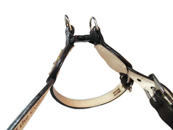 Breck Leather Star Step-In Harness with Crystal on Star