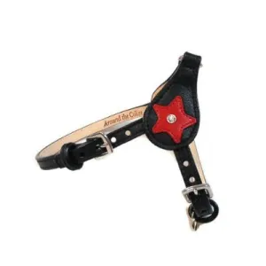 Breck Leather Star Step-In Harness with Crystal on Star