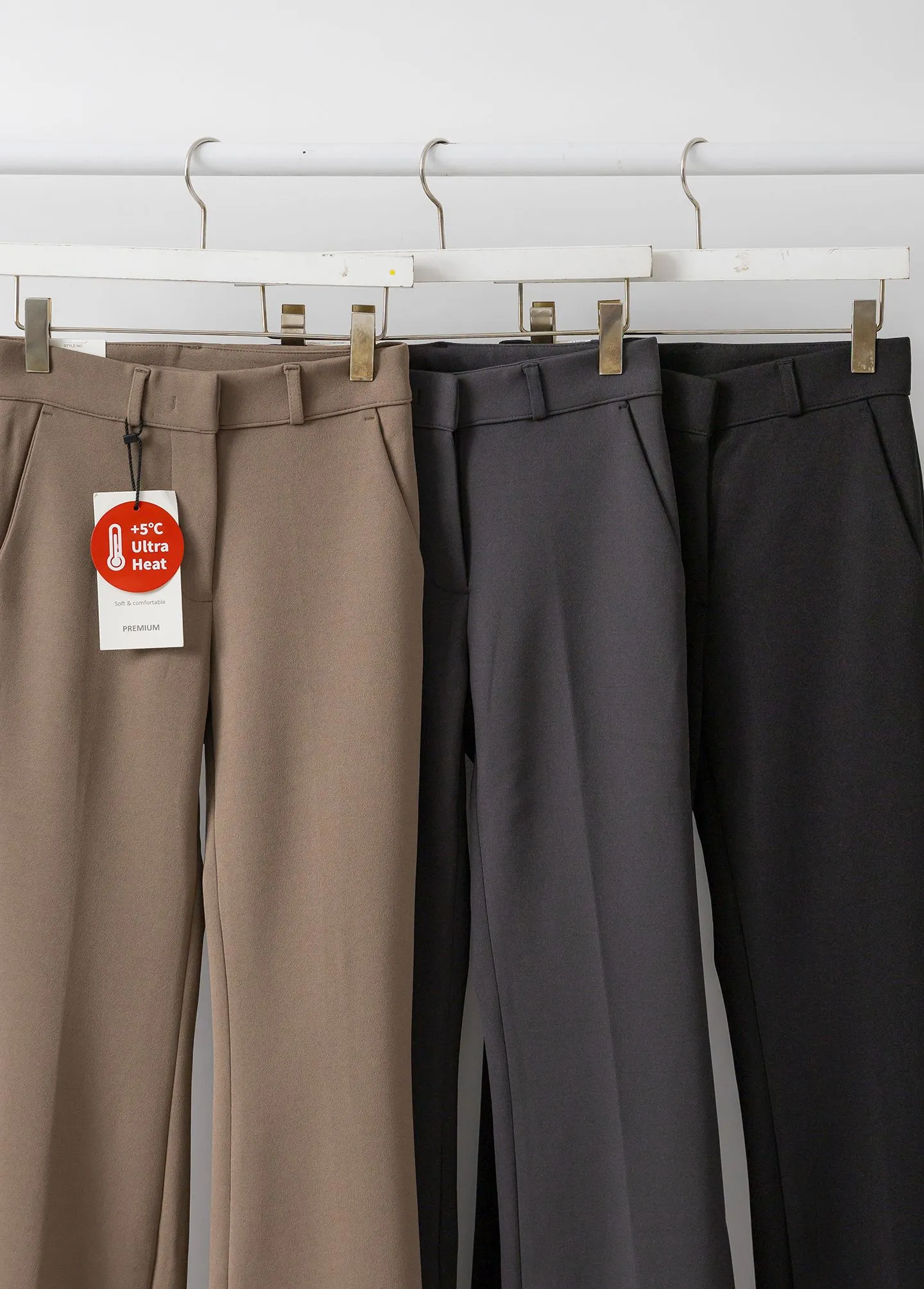 Brushed Heat tech Boots Cut Slacks
