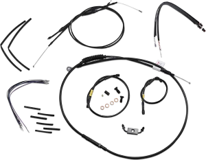 Burly Brand B30-1211 T-Bar Cable and Brake Line Kit - 14in.