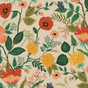 Camont, Poppy Fields in Natural Unbleached CANVAS