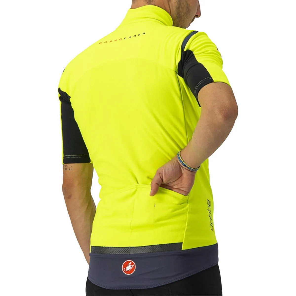 Castelli Gabba RoS Short Sleeve Mens Cycling Jersey - Yellow
