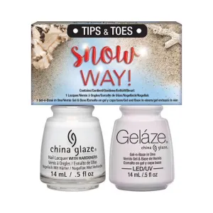 China Glaze Gelaze Gel & Lacquer Duo - Snow Way
