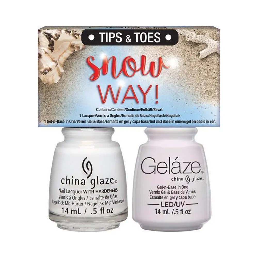 China Glaze Gelaze Gel & Lacquer Duo - Snow Way