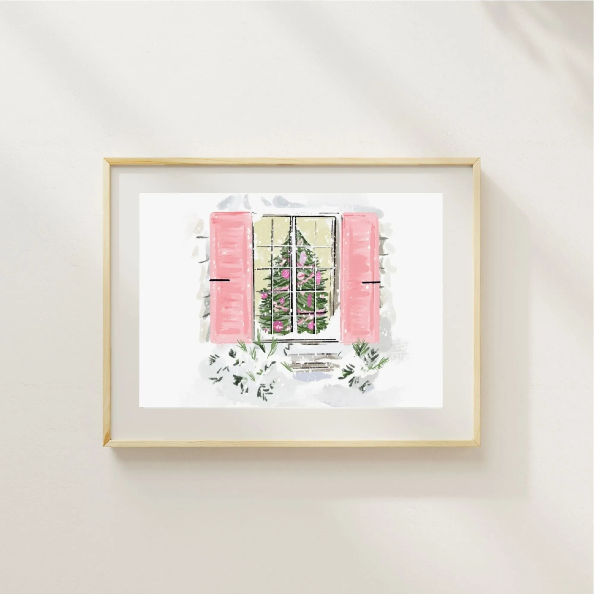CHRISTMAS WINDOW - Art Print