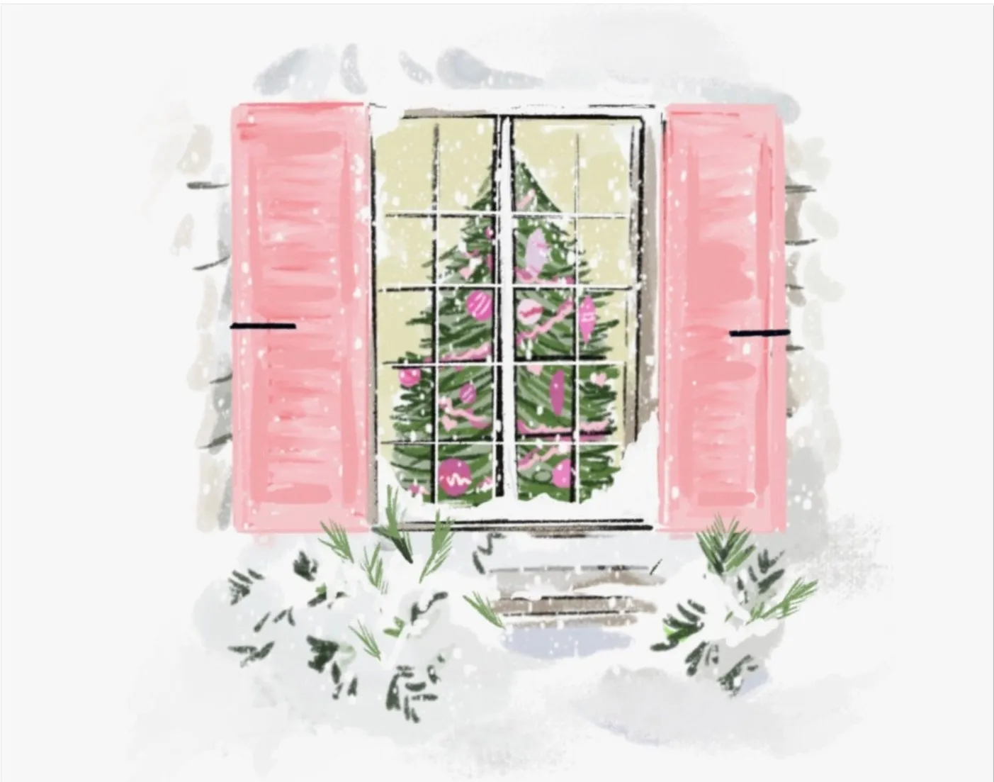 CHRISTMAS WINDOW - Art Print