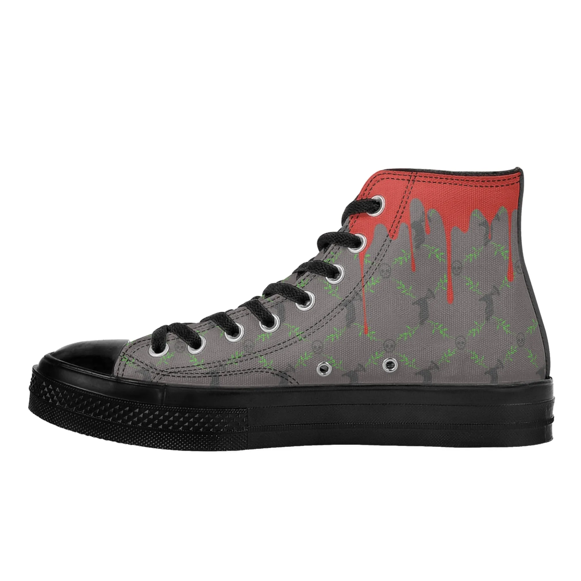 Classic Smoke Gray High Top C&S Canvas Shoes