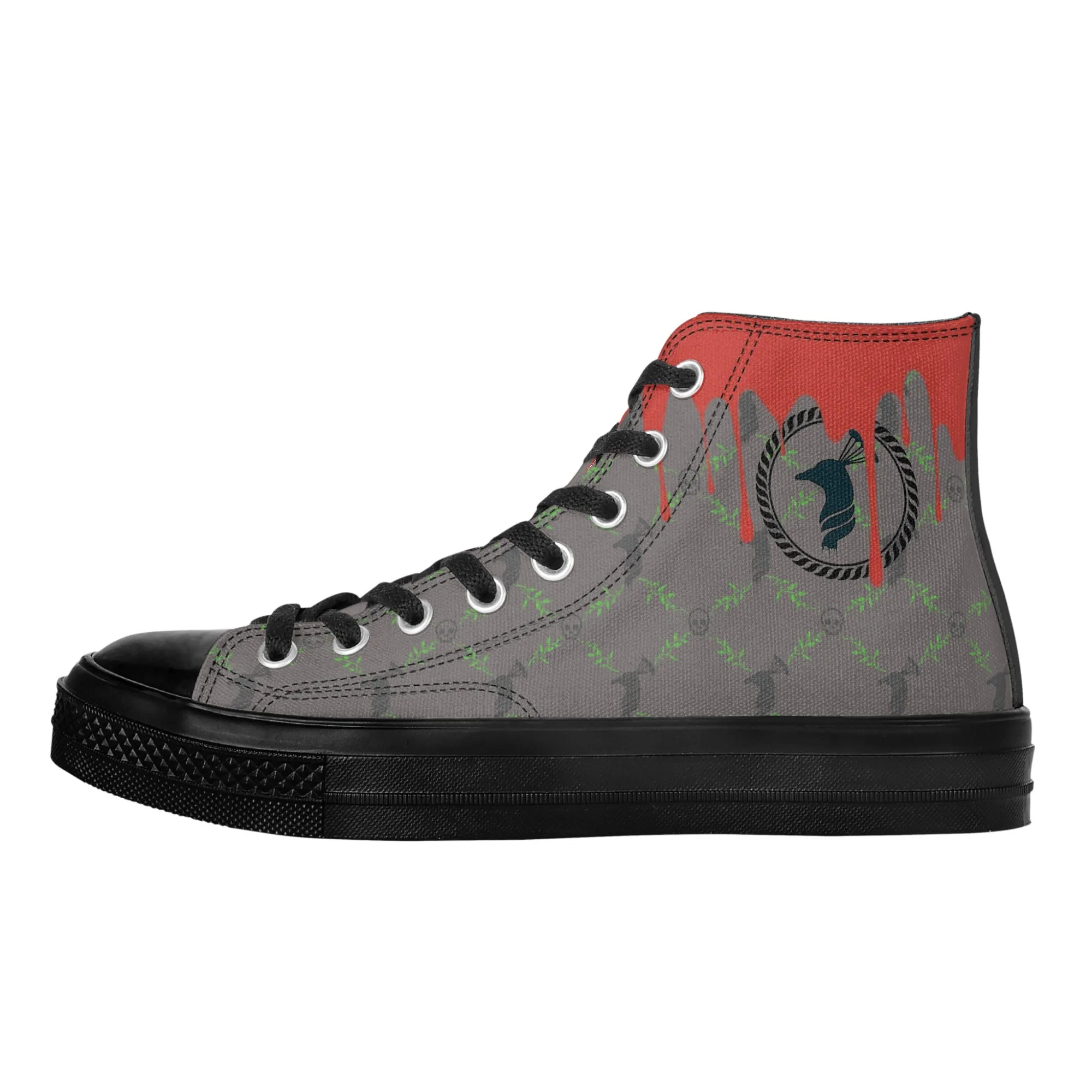 Classic Smoke Gray High Top C&S Canvas Shoes