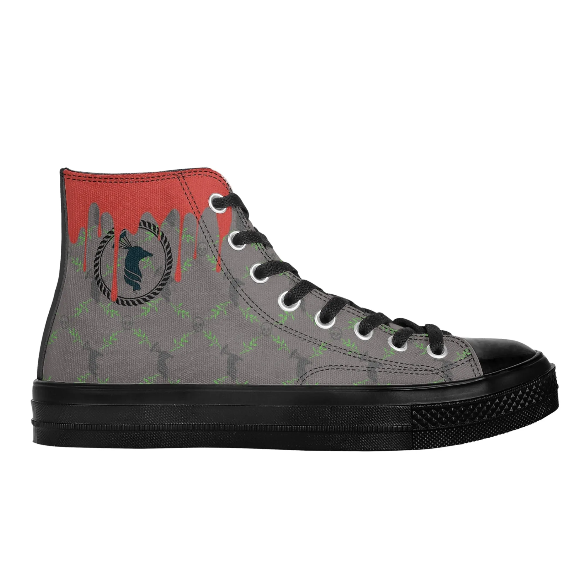 Classic Smoke Gray High Top C&S Canvas Shoes
