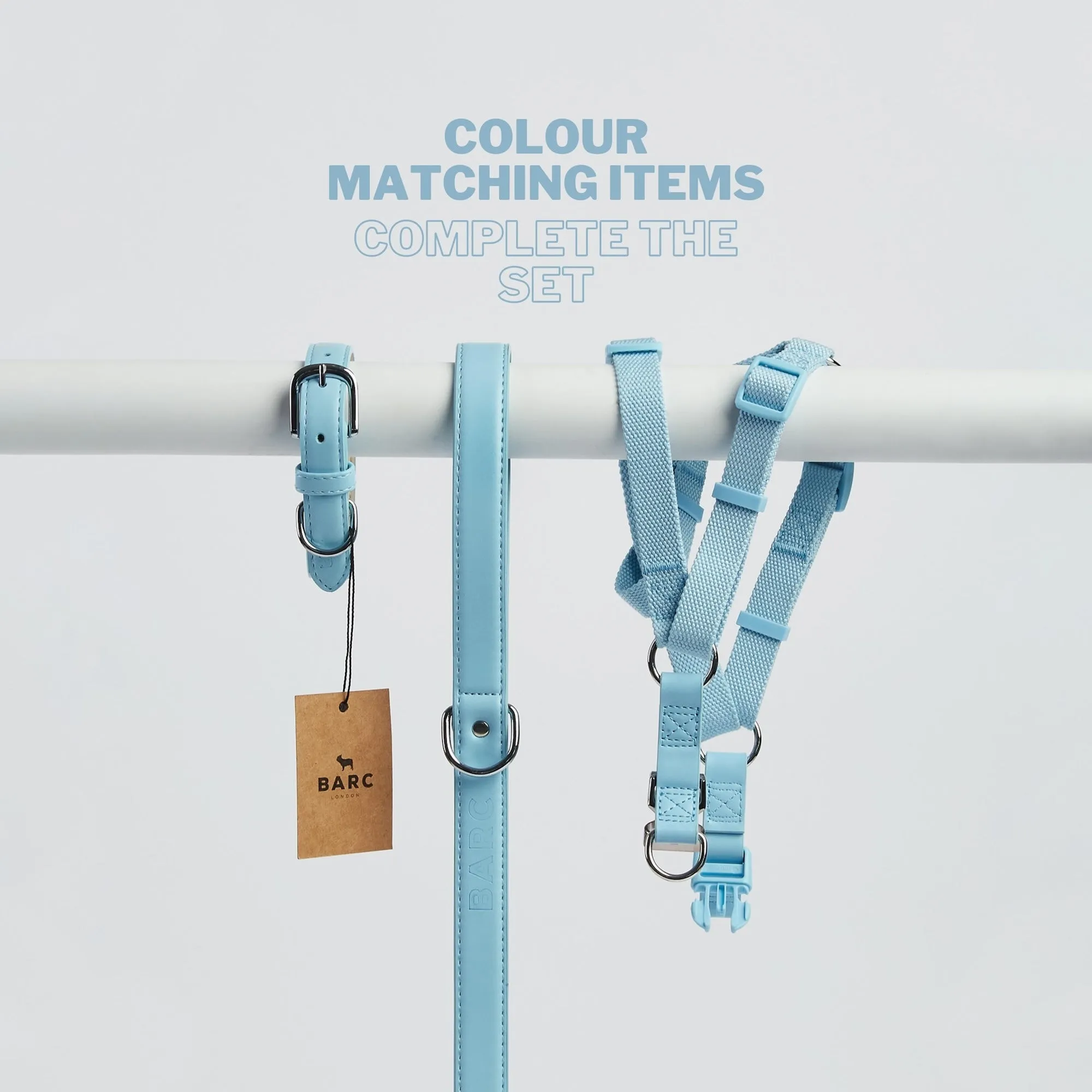 Coastal Blue Dog Harness & Lead Set