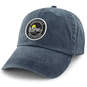 Cohasset Triathlon Blackout Patch Washed Dad Hat