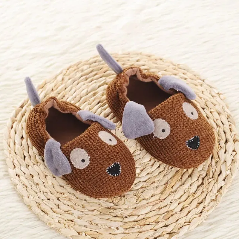 CozyPaws Kids Non-Slip Cotton Slippers