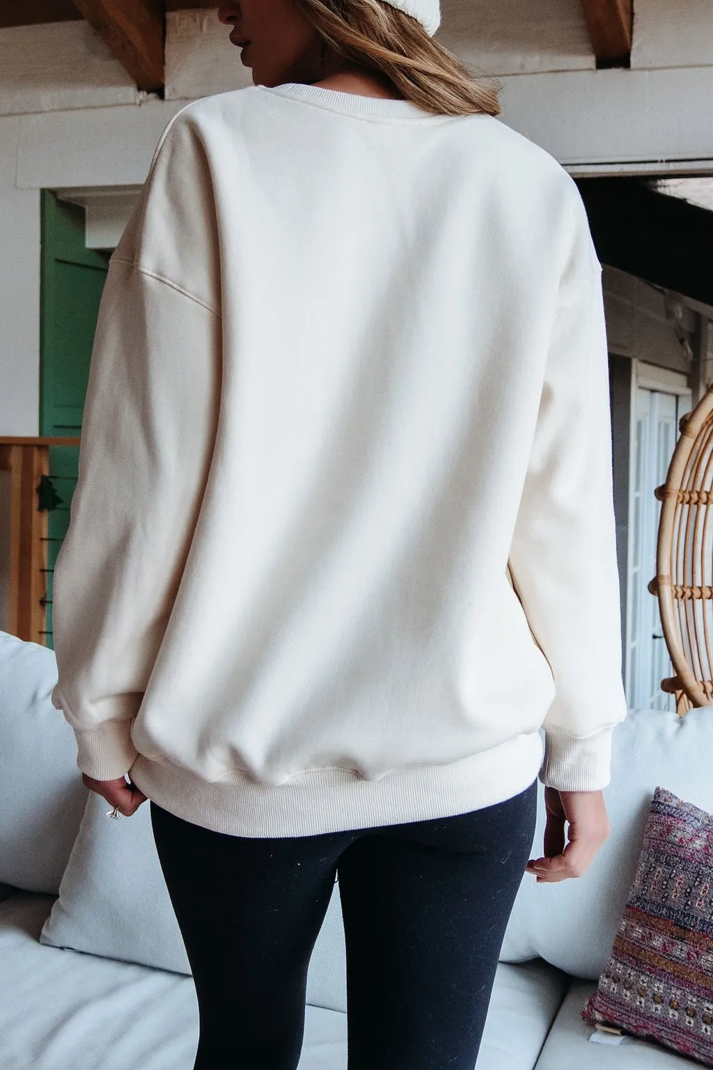 Cream Apres Ski Graphic Sweatshirt - FINAL SALE