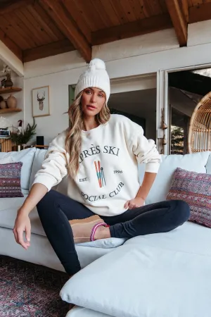 Cream Apres Ski Graphic Sweatshirt - FINAL SALE