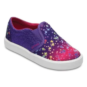 CROCS Citilane Novelty Toddler Girls Slip-On Sneakers Pink/Purple Size 6