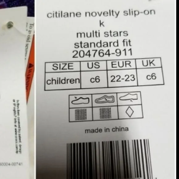CROCS Citilane Novelty Toddler Girls Slip-On Sneakers Pink/Purple Size 6